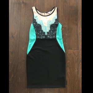 Buffalo by David Bitton Black Lace Bodycon Dress